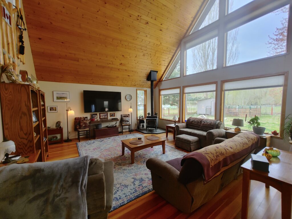 Clean living room after professional residential cleaning